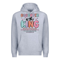 Heather Grey doughter of the king malia Premium Hoodie - MaliasSmallBusiness