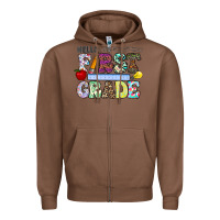 Chestnut hellofirstgrade Zipper Hoodie - CowhideDigitalArt