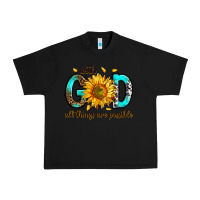 Black with god all things possible Urban Heavy Tee - RanaPortraitStore