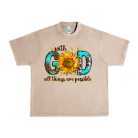 French Oak with god all things possible Urban Heavy Tee - RanaPortraitStore