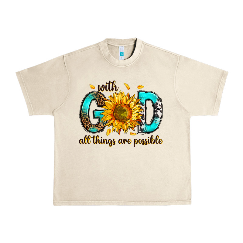 With God All Things Possible Urban Heavy Tee by RanaPortraitStore | Teevron