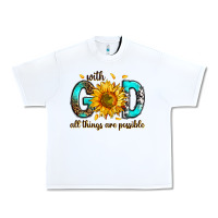 White with god all things possible Urban Heavy Tee - RanaPortraitStore