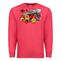 Cardinal fire truck gnomes Premium Sweatshirt - Artiststas