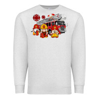 Oatmeal Heather fire truck gnomes Premium Sweatshirt - Artiststas