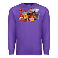 Purple fire truck gnomes Premium Sweatshirt - Artiststas