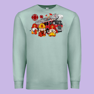 Fire Truck Gnomes Premium Sweatshirt Designed By Artiststas
