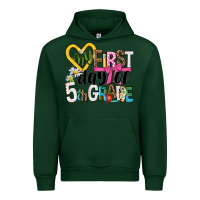 Forest Green my first day of 5th grade Urban Hoodie - NancyCooperArtShop