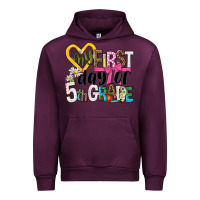 Mauve Wine my first day of 5th grade Urban Hoodie - NancyCooperArtShop