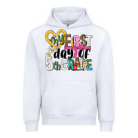 White my first day of 5th grade Urban Hoodie - NancyCooperArtShop