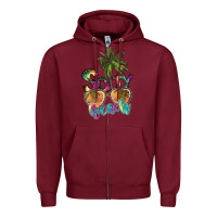 Burgundy salty beach Zipper Hoodie - SublimationCraftShop