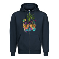Navy salty beach Zipper Hoodie - SublimationCraftShop