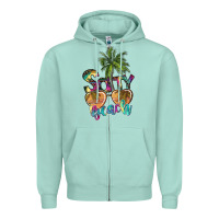 Seafoam salty beach Zipper Hoodie - SublimationCraftShop