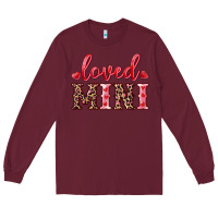Burgundy loved mini Long Sleeve Tee - RanaPortraitStore