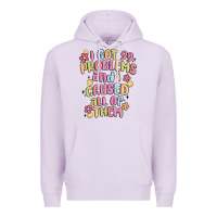 Lilac i got 99 problems and i caused all of them Premium Hoodie - MaliasSmallBusiness
