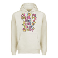 Oatmeal Heather i got 99 problems and i caused all of them Premium Hoodie - MaliasSmallBusiness
