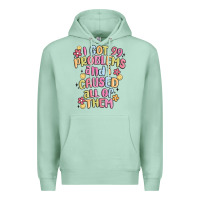 Seafoam i got 99 problems and i caused all of them Premium Hoodie - MaliasSmallBusiness