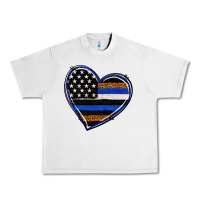 Lunar Rock police heart Urban Heavy Tee - RanaPortraitStore