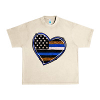 Sandshell police heart Urban Heavy Tee - RanaPortraitStore
