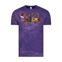 Cloud Purple christmas believe Vintage Tee - BarkalooDesign