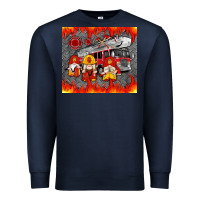 Navy fire truck gnomes Premium Sweatshirt - Artiststas