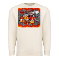 Sandshell fire truck gnomes Premium Sweatshirt - Artiststas
