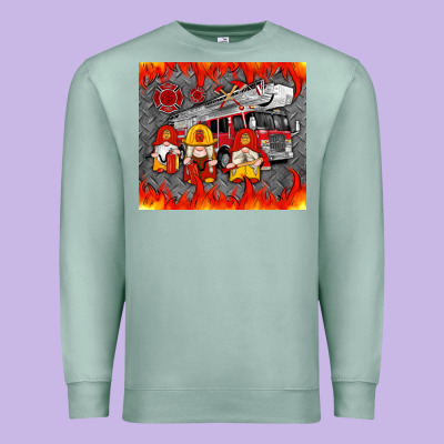Fire Truck Gnomes Premium Sweatshirt Designed By Artiststas