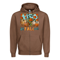 Chestnut it's fall y'all Zipper Hoodie - HRA Design Shop