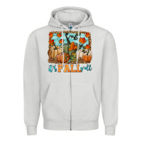 Dove Grey it's fall y'all Zipper Hoodie - HRA Design Shop