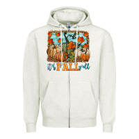 Oatmeal Heather it's fall y'all Zipper Hoodie - HRA Design Shop