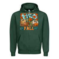 Sports Green it's fall y'all Zipper Hoodie - HRA Design Shop