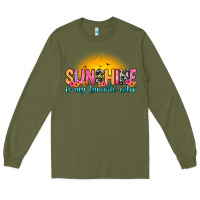 Army Green sunshine is my favorite color Long Sleeve Tee - Zillion Design Studio