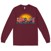 Burgundy sunshine is my favorite color Long Sleeve Tee - Zillion Design Studio