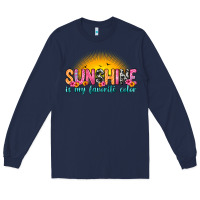 Navy sunshine is my favorite color Long Sleeve Tee - Zillion Design Studio