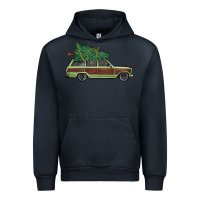 Navy christmas vacation car Urban Hoodie - MaliasSmallBusiness