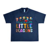 Navy i love my job for all the little reason Urban Heavy Tee - RanaPortraitStore