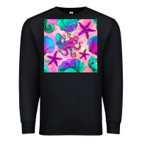 Black summer beach seamless pattern Premium Sweatshirt - BundleAndBundleShop