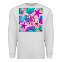 Dove Grey summer beach seamless pattern Premium Sweatshirt - BundleAndBundleShop