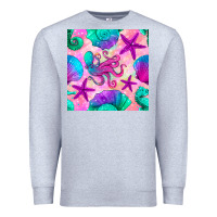 Heather Grey summer beach seamless pattern Premium Sweatshirt - BundleAndBundleShop