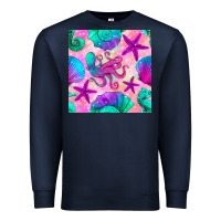 Navy summer beach seamless pattern Premium Sweatshirt - BundleAndBundleShop