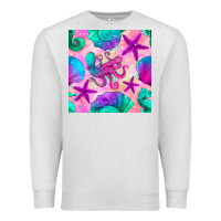 Oatmeal Heather summer beach seamless pattern Premium Sweatshirt - BundleAndBundleShop
