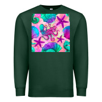 Sports Green summer beach seamless pattern Premium Sweatshirt - BundleAndBundleShop