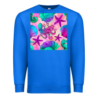 True Royal summer beach seamless pattern Premium Sweatshirt - BundleAndBundleShop