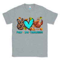 Heather Grey peace love thanksgiving Classic Tee - Zillion Design Studio