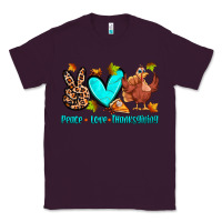 Plum peace love thanksgiving Classic Tee - Zillion Design Studio