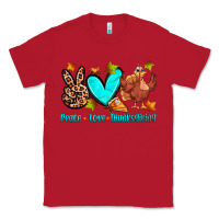 Red peace love thanksgiving Classic Tee - Zillion Design Studio