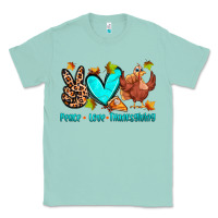 Seafoam peace love thanksgiving Classic Tee - Zillion Design Studio