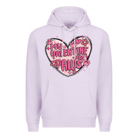Lilac my valentine has paws Premium Hoodie - MaliasSmallBusiness