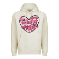 Oatmeal Heather my valentine has paws Premium Hoodie - MaliasSmallBusiness