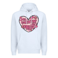 White my valentine has paws Premium Hoodie - MaliasSmallBusiness