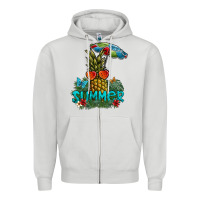 Dove Grey summer Zipper Hoodie - SublimationCraftShop